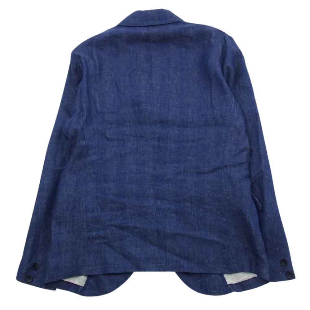 ORGUEIL オルゲイユ OR-4226B OR-1085B Indigo Linen Jacket Indigo Linen Trousers インディゴ リネン ジャケット パンツ セットアップ  インディゴブルー系 38 パンツ31【美品】【中古】