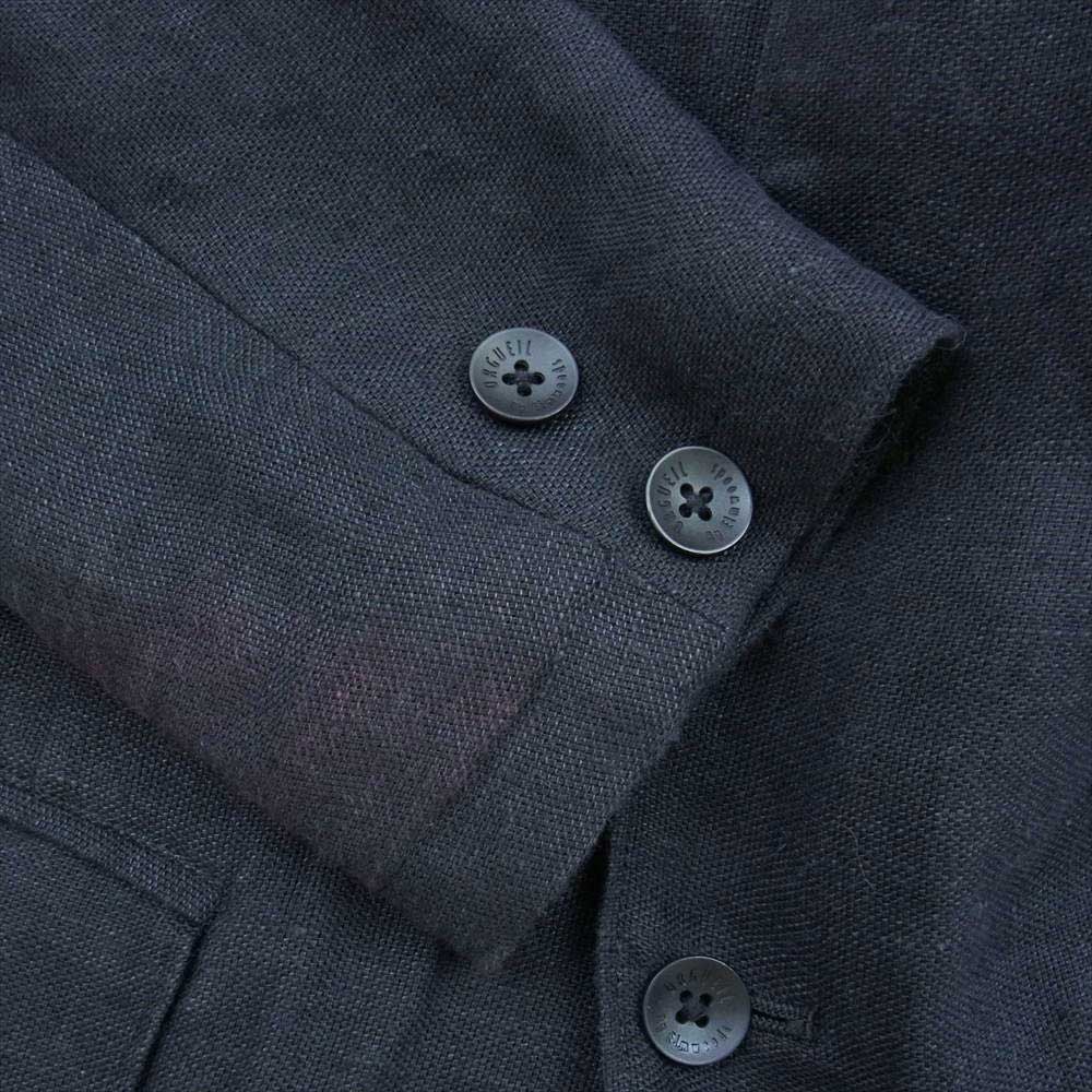 ORGUEIL オルゲイユ OR-4226A OR-1085A Black Linen Jacket Black Linen Trousers  ブラックリネン サック ジャケット ブラック リネン トラウザー パンツ セットアップ ブラック系 32，36【美品】【中古】