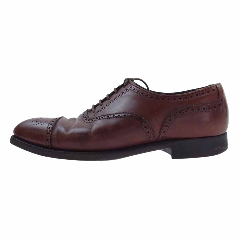 CROCKETT&JONES クロケットアンドジョーンズ 9521 WELBECK ウェルベック メダリオン パンチドキャップトゥ ダイナイトソール レザー シューズ ブラウン系 6E【中古】