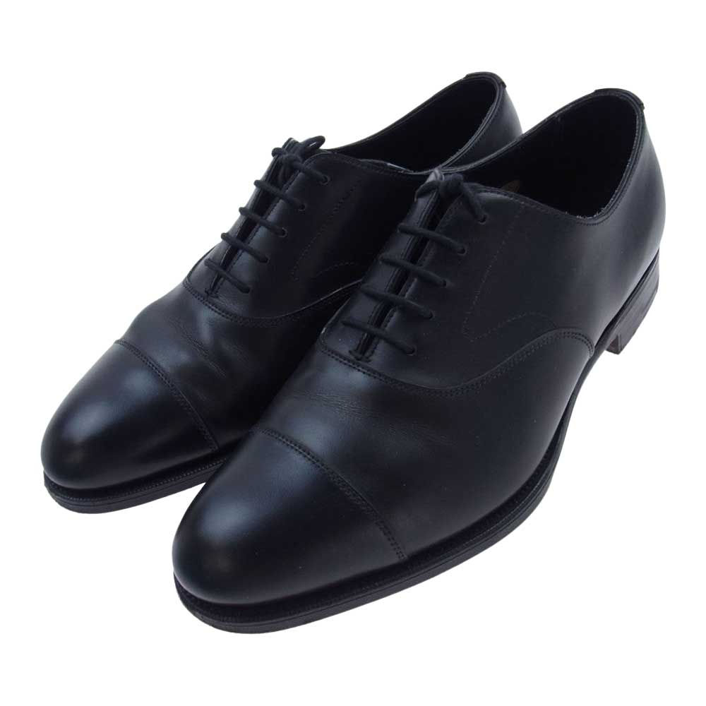 EDWARD GREEN エドワードグリーン 39185 CHELSEA チェルシー ストレートチップ レザー シューズ ブラック系 5 1/2 16【中古】