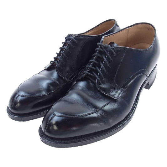 ALDEN オールデン 54411 スチールプレート ゴムソール 後付け モディファイド Vチップ レザー シューズ ブラック系 6D【中古】