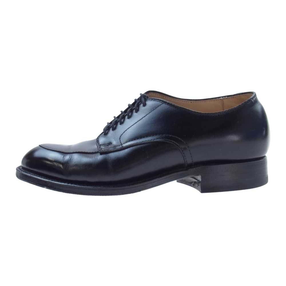 ALDEN オールデン 54411 スチールプレート ゴムソール 後付け モディファイド Vチップ レザー シューズ ブラック系 6D【中古】