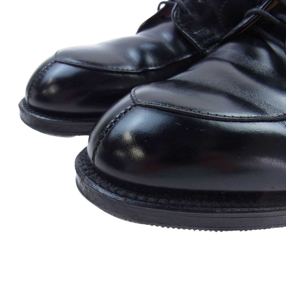 ALDEN オールデン 54411 スチールプレート ゴムソール 後付け モディファイド Vチップ レザー シューズ ブラック系 6D【中古】