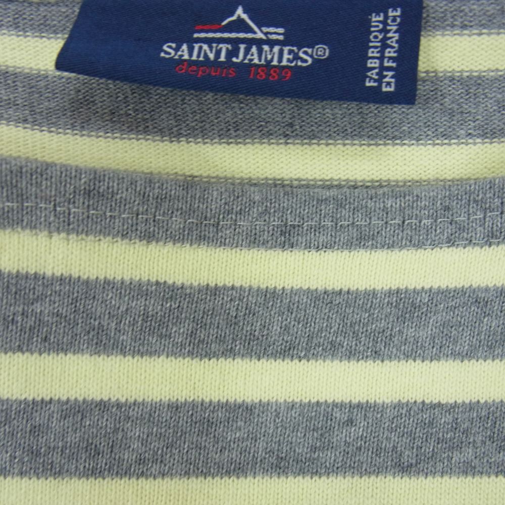 SAINT JAMES セントジェームス ボーダー ウエッソン カットソー イエロー系 M【中古】