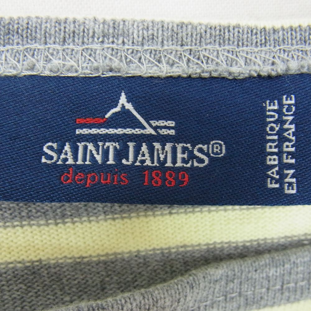 SAINT JAMES セントジェームス ボーダー ウエッソン カットソー イエロー系 M【中古】