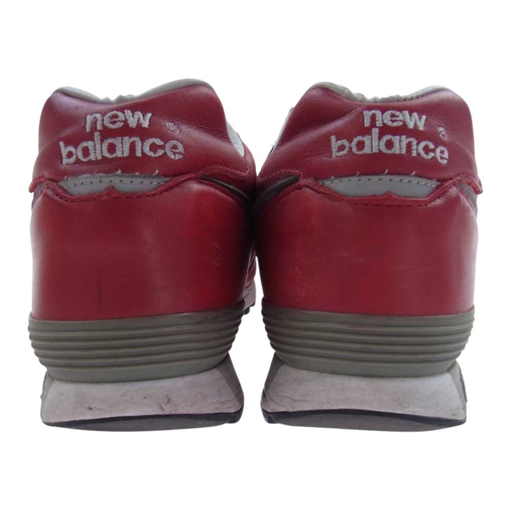NEW BALANCE ニューバランス 英国製 M576RED レザー スニーカー レッド系 26.5cm【中古】