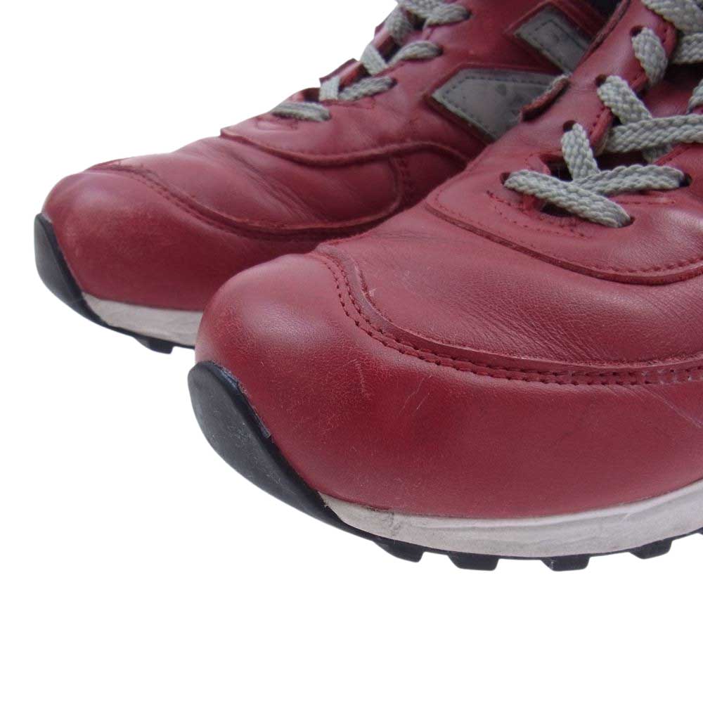 NEW BALANCE ニューバランス 英国製 M576RED レザー スニーカー レッド系 26.5cm【中古】