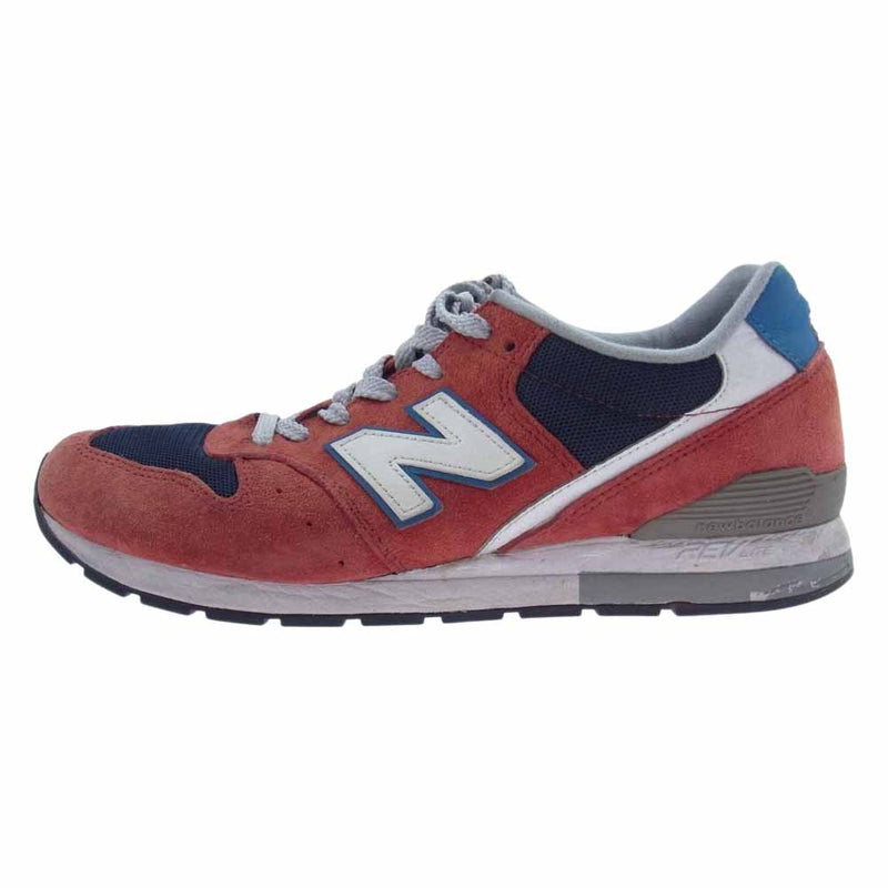 NEW BALANCE ニューバランス MRL996MA スエード スニーカー レッド×ホワイト×ブルー 26cm【中古】