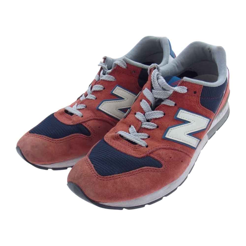 NEW BALANCE ニューバランス MRL996MA スエード スニーカー レッド×ホワイト×ブルー 26cm【中古】