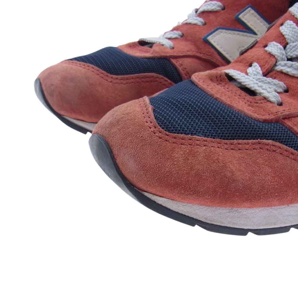 NEW BALANCE ニューバランス MRL996MA スエード スニーカー レッド×ホワイト×ブルー 26cm【中古】