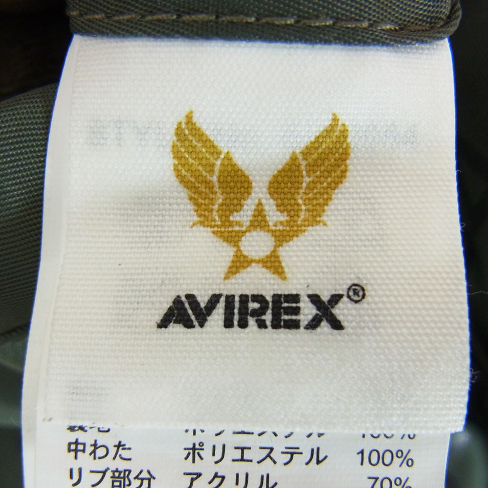 AVIREX アヴィレックス 6252054 40周年記念モデル マルチステンシル MA-1 ブルゾン カーキ系 M【中古】