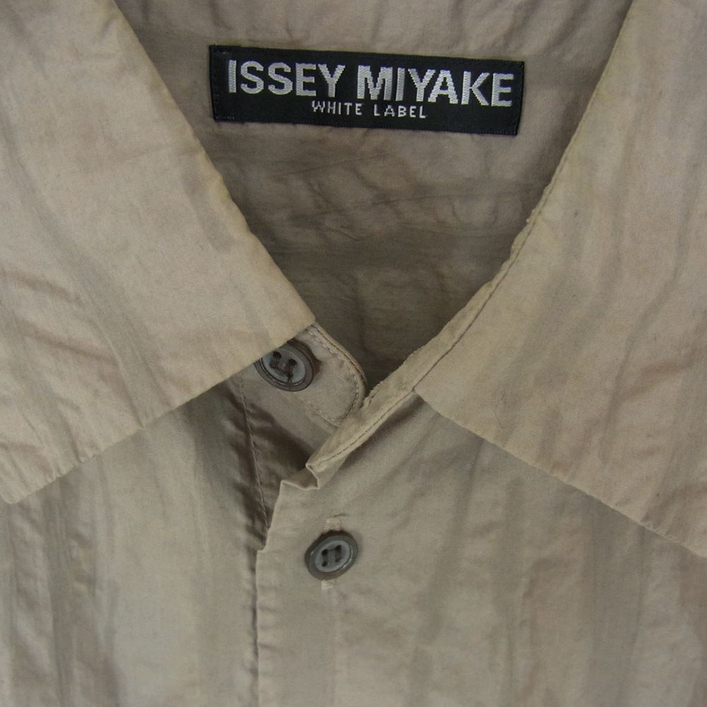 ISSEY MIYAKE イッセイミヤケ ME34FJ563 WHITE LABE ホワイトレーベル デザイン 長袖 シャツ　 グレー系 4【中古】