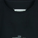 MAISON MARGIELA メゾンマルジェラ 21SS S30GC0701 ディストーテッド ロゴ 刺繍 21 半袖 Tシャツ ブラック系 52【中古】