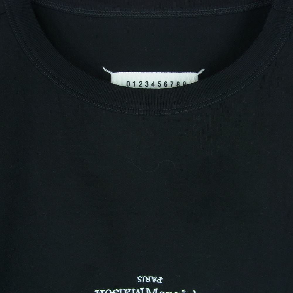 マルタンマルジェラ1  S30GC0701 ディストーテッドロゴ刺繍Tシャツ メンズ 48