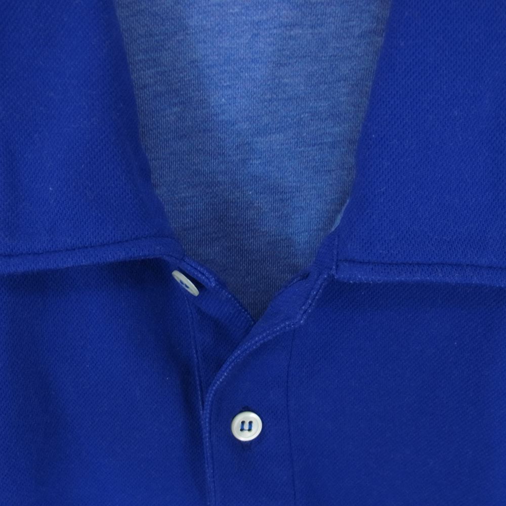 COMME des GARCONS HOMME コムデギャルソンオム AD2007 HA-T040 製品染め サイドライン 半袖 ポロシャツ ブルー系 SS【中古】