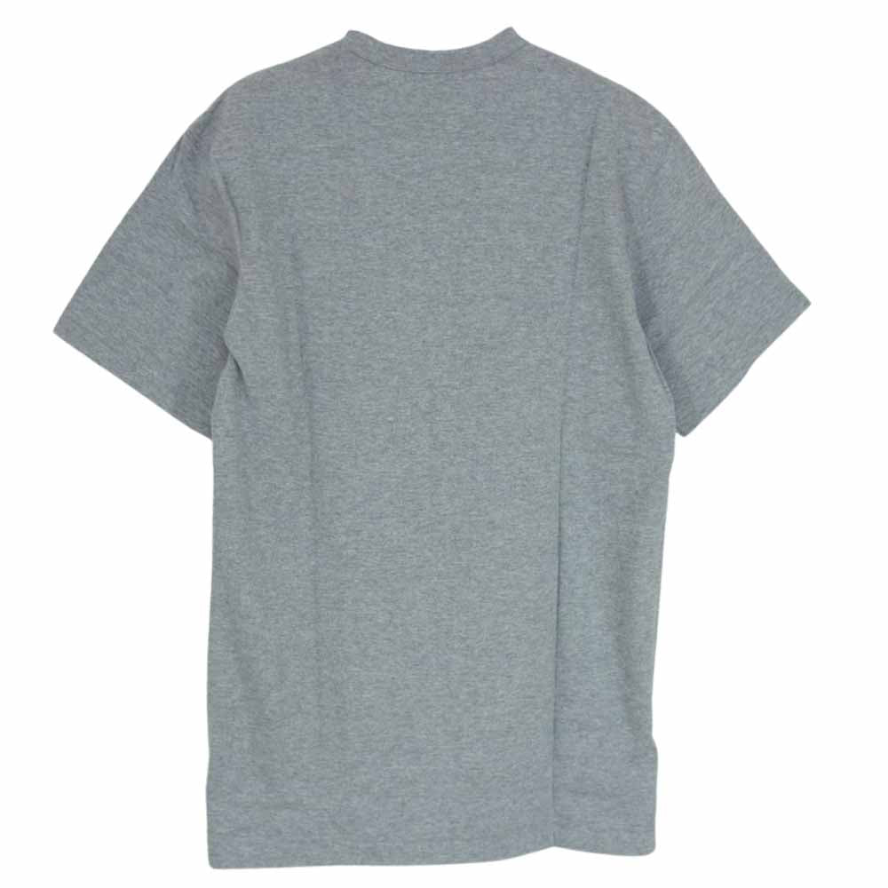COMME des GARCONS HOMME コムデギャルソンオム HC-T113 CDGH ATHLETICS 78 フロント プリント ロゴ Tシャツ グレー系 S【中古】