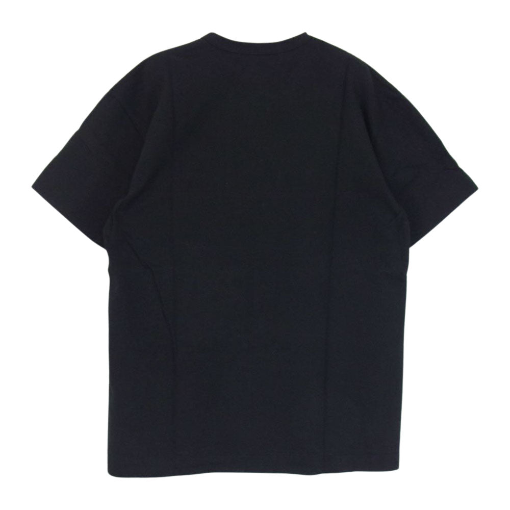 BLACK COMME des GARCONS ブラックコムデギャルソン AD2009 1D-T202 プリント ロゴ 半袖 クルーネック Tシャツ ブラック系 M【中古】