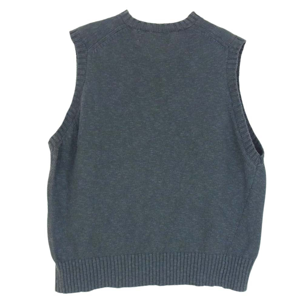 COMME des GARCONS HOMME コムデギャルソンオム AD1998 HN-100090 ヴィンテージ Vネック ニット ベスト グレー系 サイズ表記無【中古】