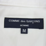 COMME des GARCONS HOMME コムデギャルソンオム AD2015 HQ-B028 ボーダー 切替 ワーク シャツ ホワイト系 M【中古】
