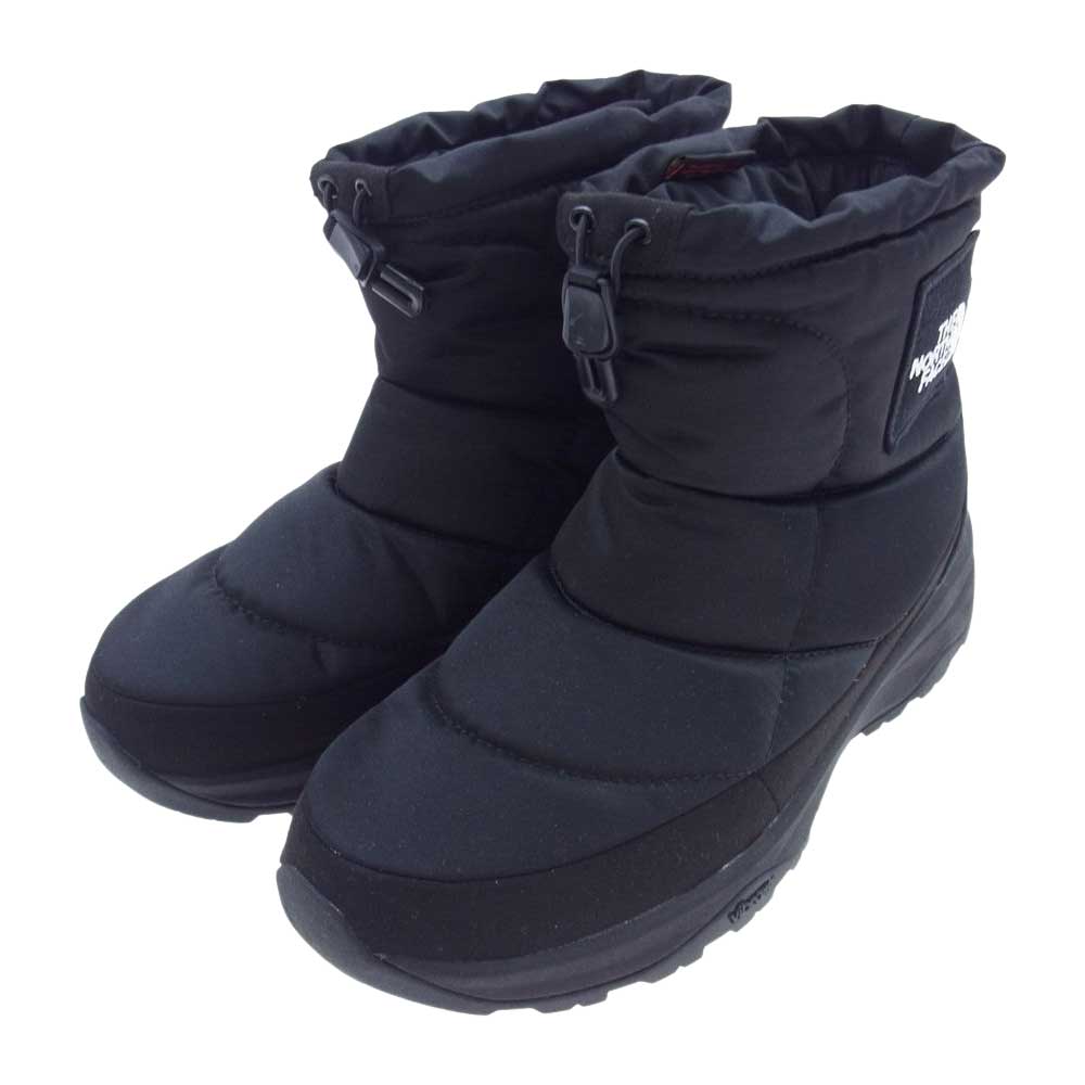 THE NORTH FACE ノースフェイス NF52076  Nuptse Bootie WP Logo Short ヌプシ ブーティ ウォータープルーフ ロゴ ショート ブーツ ブラック系 26ｍ【中古】