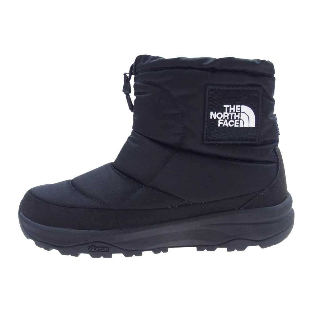 THE NORTH FACE ノースフェイス NF52076  Nuptse Bootie WP Logo Short ヌプシ ブーティ ウォータープルーフ ロゴ ショート ブーツ ブラック系 26ｍ【中古】