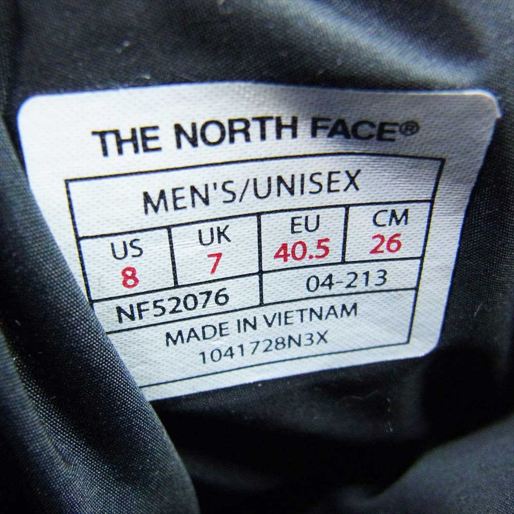 THE NORTH FACE ノースフェイス NF52076  Nuptse Bootie WP Logo Short ヌプシ ブーティ ウォータープルーフ ロゴ ショート ブーツ ブラック系 26ｍ【中古】