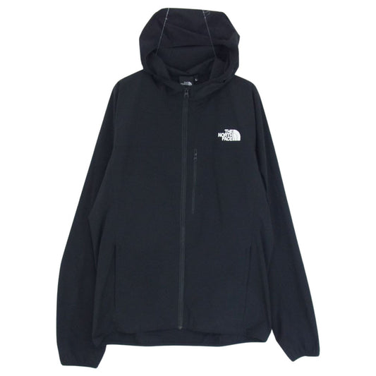 THE NORTH FACE ノースフェイス NP22303 MOUNTAIN SOFTSHELL HOODIE ウンテン ソフトシェル フーディ ジャケット ブラック系 L【美品】【中古】
