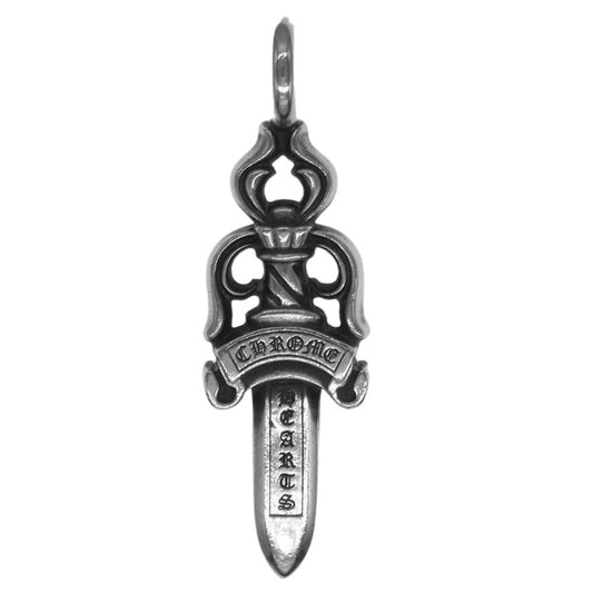 CHROME HEARTS クロムハーツ（原本無） DBL DAGGER ダブルダガー ペンダント シルバー系【中古】