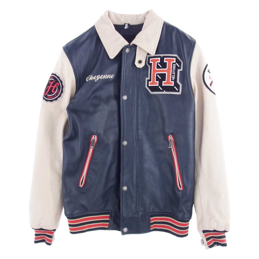 ヘルストン CHEYENNE シャイアン ラグ レザー ジャケット マルチカラー系 M【中古】