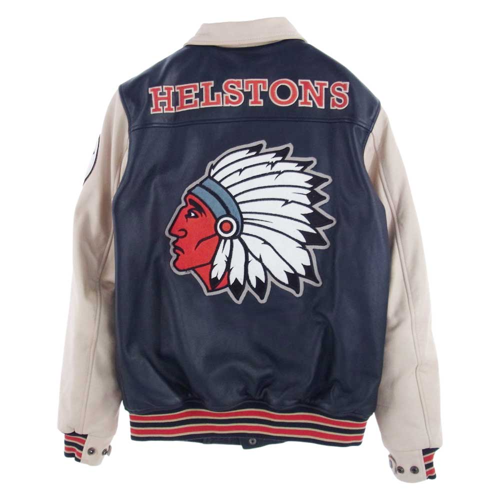 ヘルストン CHEYENNE シャイアン ラグ レザー ジャケット マルチカラー系 M【中古】