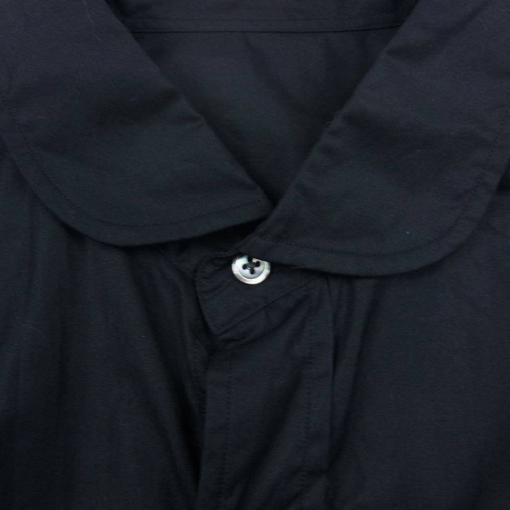 PORTER CLASSIC ポータークラシック 22SS ALUMO SWISS COTTON WIDE POCKET SHIRT アルモ スイスコットン ワイドポケット 長袖 シャツ ブラック系 3【中古】