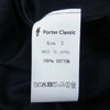 PORTER CLASSIC ポータークラシック 22SS ALUMO SWISS COTTON WIDE POCKET SHIRT アルモ スイスコットン ワイドポケット 長袖 シャツ ブラック系 3【中古】
