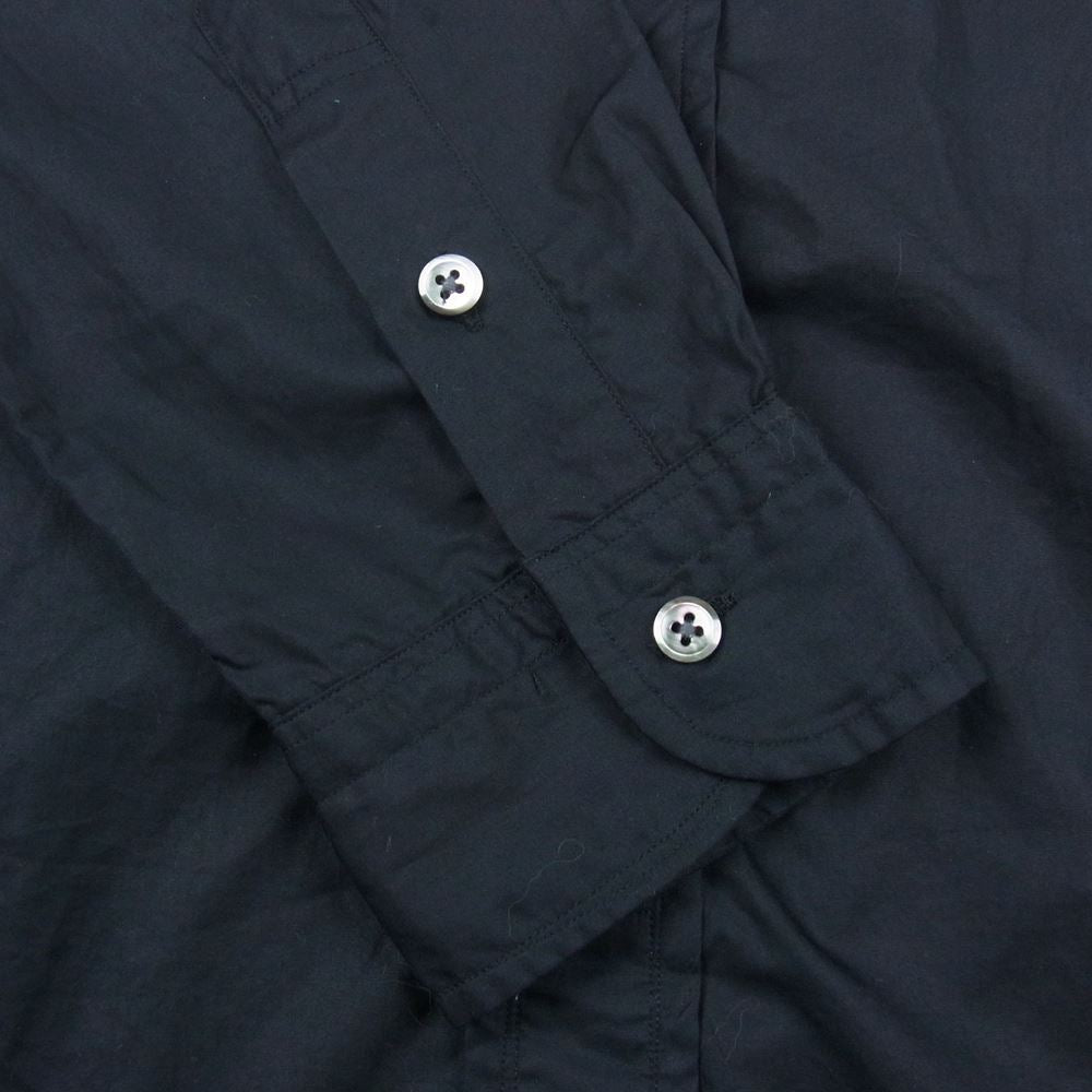 PORTER CLASSIC ポータークラシック 22SS ALUMO SWISS COTTON WIDE POCKET SHIRT アルモ スイスコットン ワイドポケット 長袖 シャツ ブラック系 3【中古】