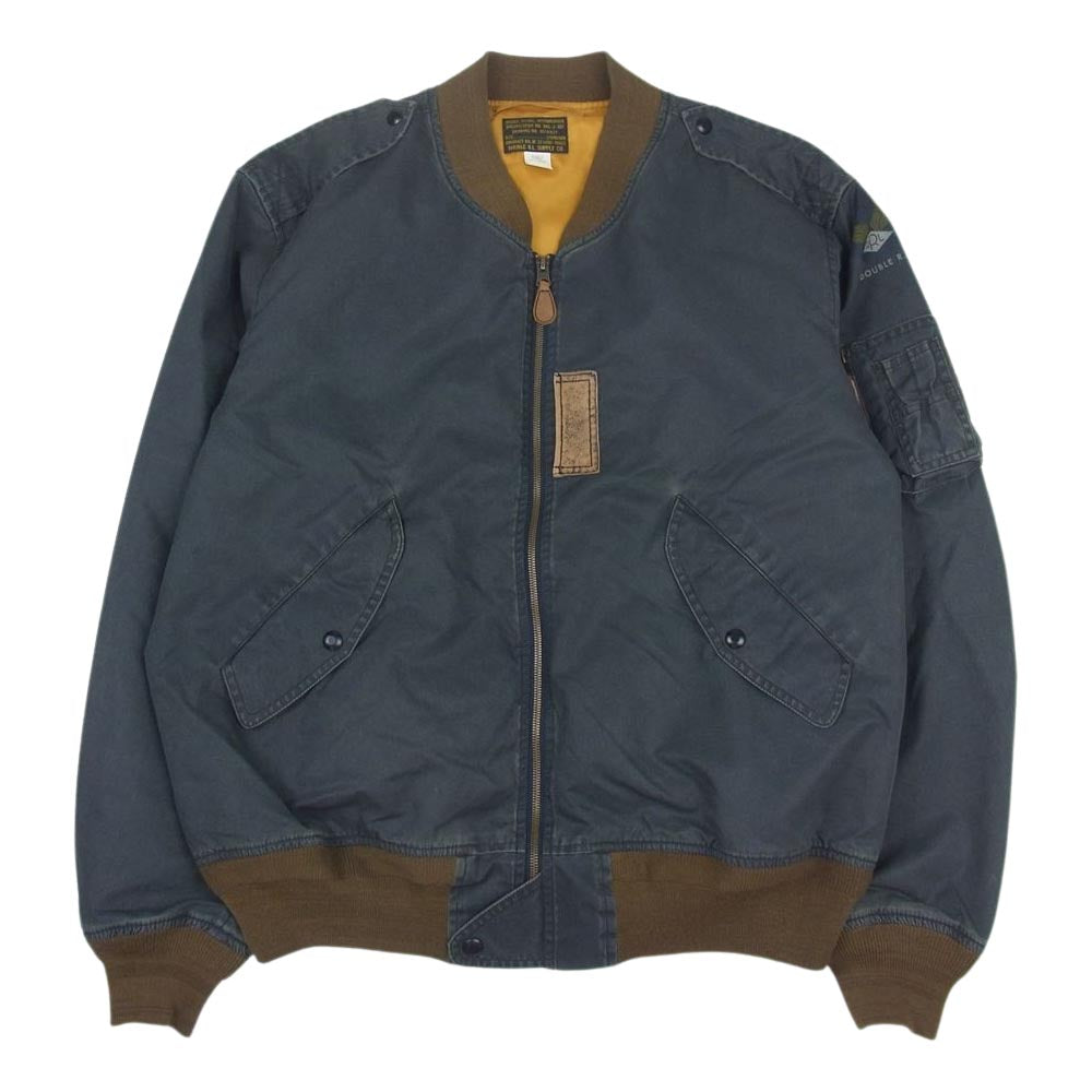 RRL ダブルアールエル RRL-J-381 Bordon bomber jacket ボンバー フライト ジャケット グレー系 XXL【中古】