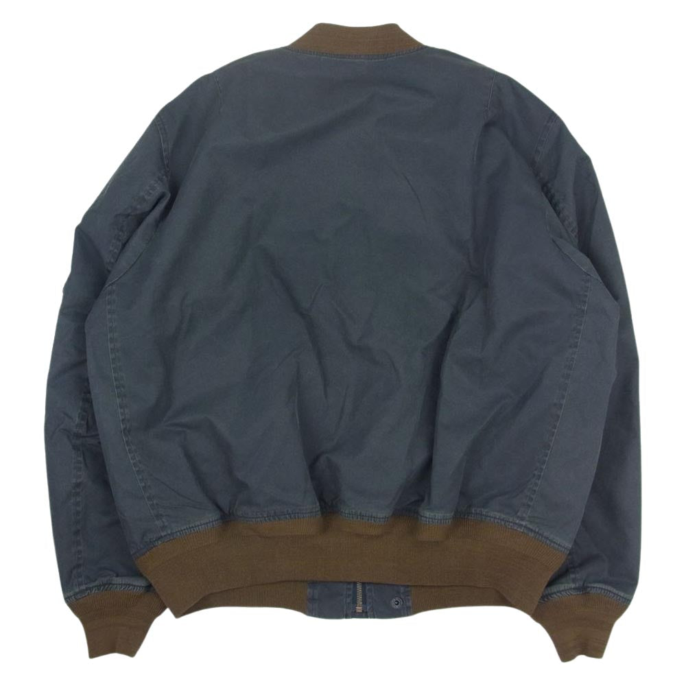 RRL ダブルアールエル RRL-J-381 Bordon bomber jacket ボンバー フライト ジャケット グレー系 XXL【中古】