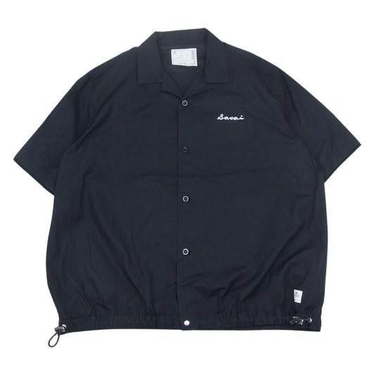 Sacai サカイ 23SS 23-03095M Thomas Mason Cotton Poplin Shirt トーマスメイソン コットンポプリン シャツ ブラック系 4【美品】【中古】