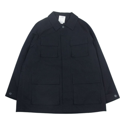 VISVIM ビズビム 21AW 0121405013003 KILGORE JKT ヘリンボーン ミリタリー ファティーグ キルゴア ジャケット ブラック ブラック系 4【美品】【中古】