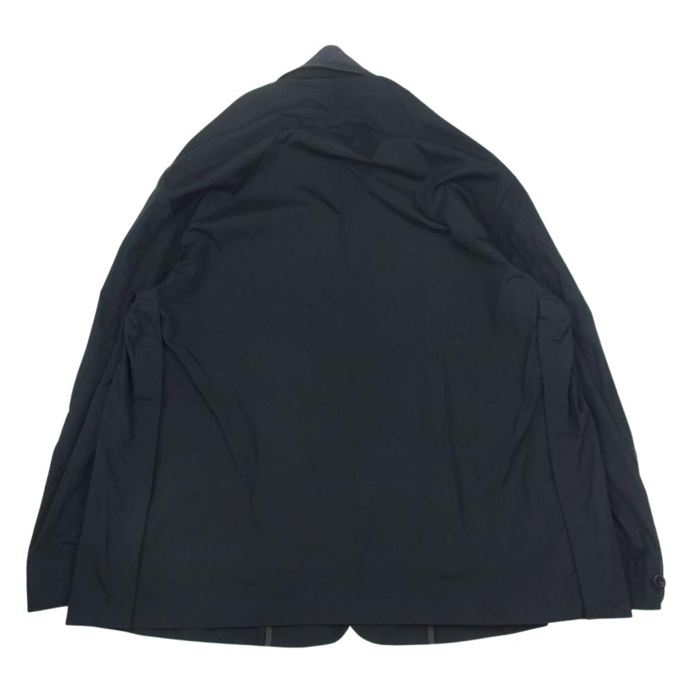 Sacai サカイ 23SS 23-03037M Thomas Mason Cotton Poplin Jacket トーマスメイソン コットンポプリン ドッキング シャツ ジャケット ブラック系 3【美品】【中古】