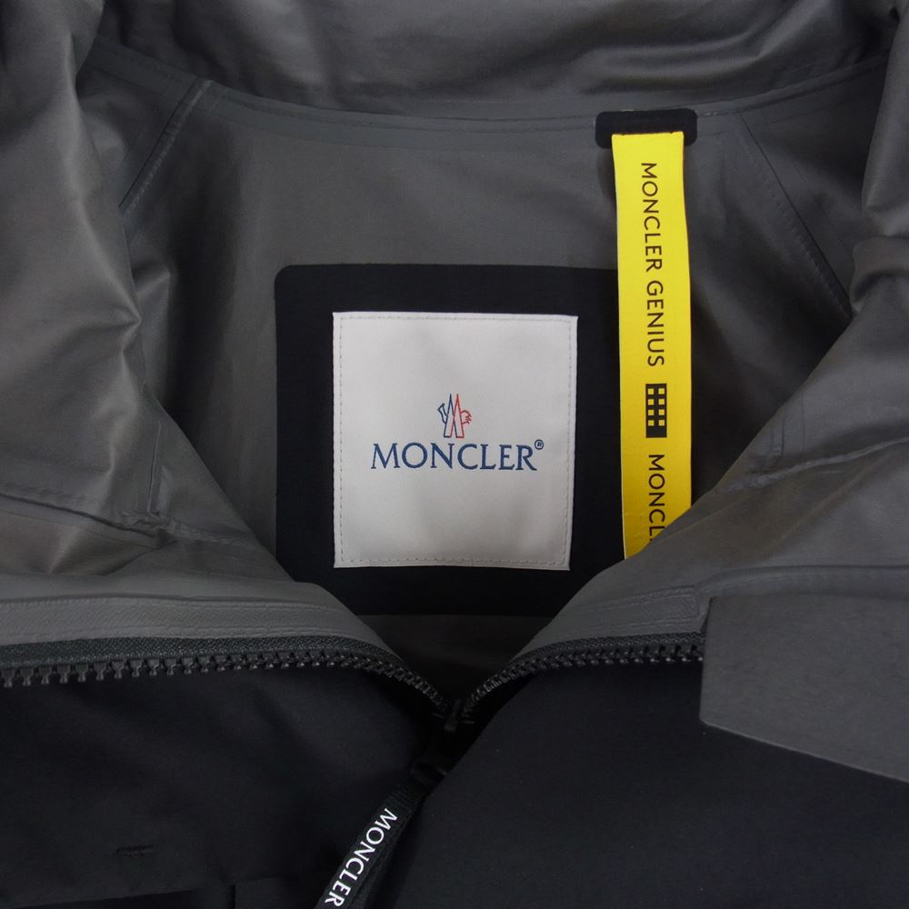 MONCLER モンクレール GENIUS ジーニアス HYKE ハイク BLACK 4 RHONESTOCK エステルタフタ マウンテンパーカー ブラック系 2【美品】【中古】