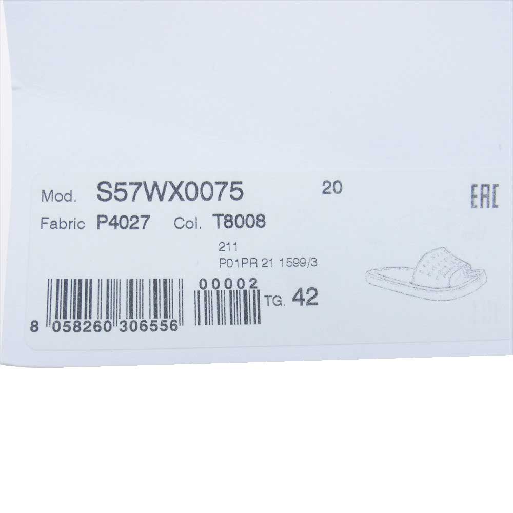 MAISON MARGIELA メゾンマルジェラ 21SS S57WX0075 P4027 22ライン TABI 足袋 タビ カレンダーロゴ スライド サンダル  ブラック系 EUR42（27cm相当）【中古】