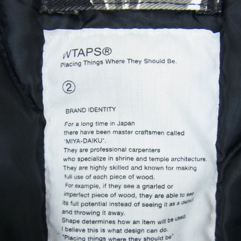 WTAPS ダブルタップス 15AW 152GWDT-JKM01S COACH JACKET 02 TIGER CAMO ワッペン コーチ タイガーカモ ジャケット グレー系 2【中古】