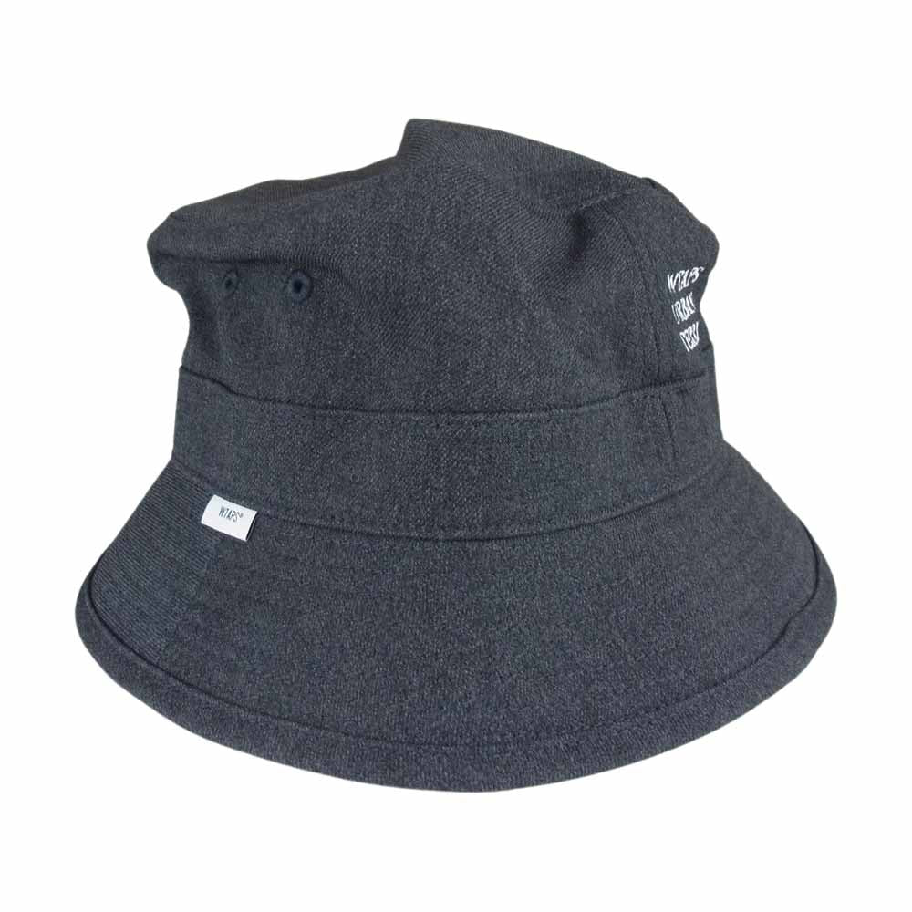 WTAPS ダブルタップス 23SS 231HCDT-HT02 BUCKET 01 HAT POLY TWILL WUT URBAN TERRITORY HAT  ポリ ツイル バケット ハット チャコール系 03【新古品】【未使用】【中古】