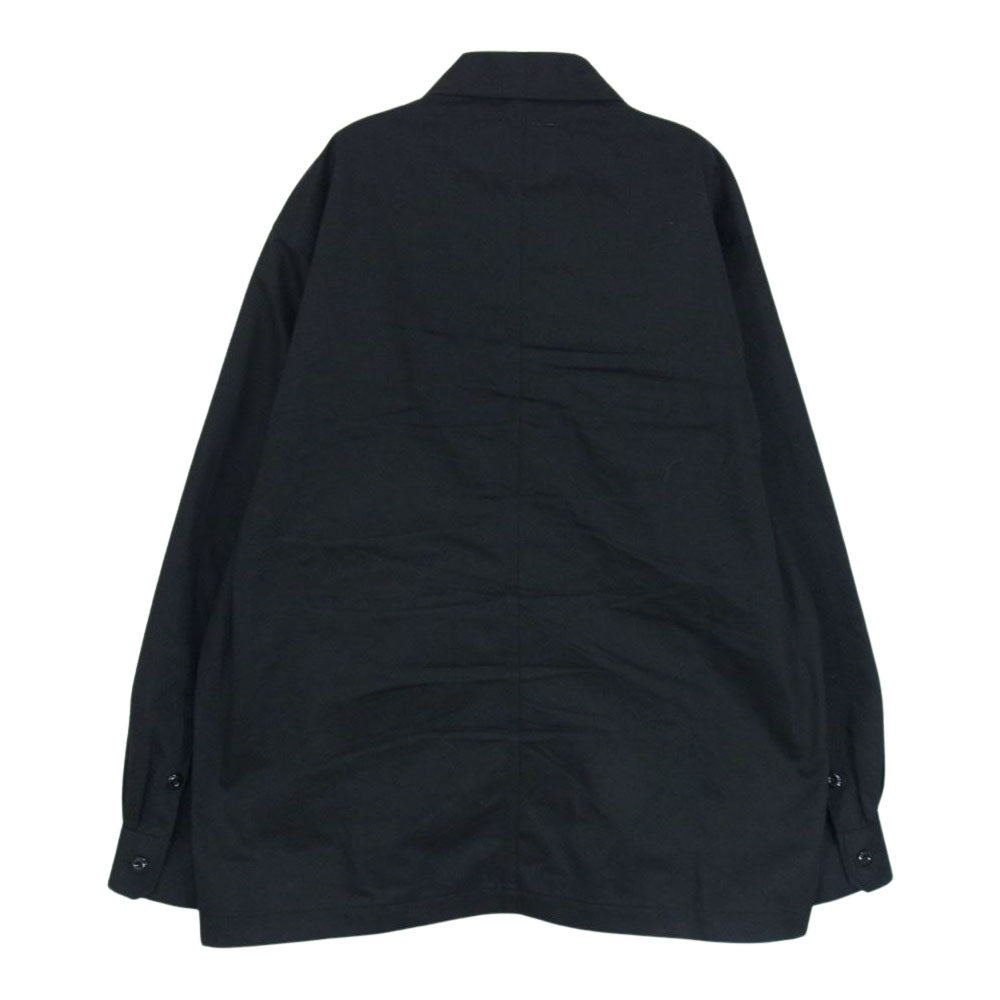 WTAPS ダブルタップス 22SS 221BRDT-SHM02 BUDS LS COTTON TWILL コットン ツイル ユーティリティ ミリタリー 長袖 シャツ ブラック系 02【中古】