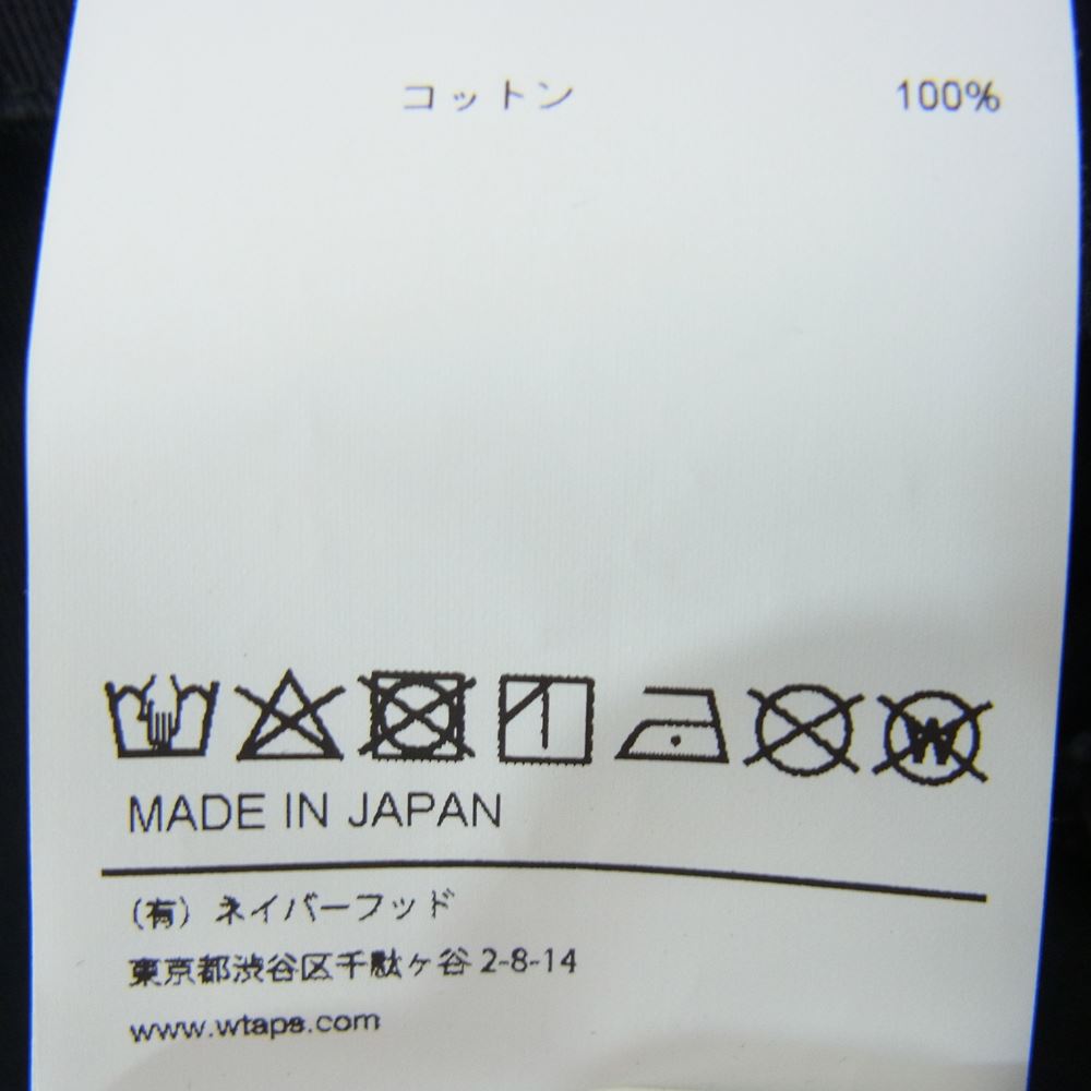 WTAPS ダブルタップス 22SS 221BRDT-SHM02 BUDS LS COTTON TWILL コットン ツイル ユーティリティ ミリタリー 長袖 シャツ ブラック系 02【中古】