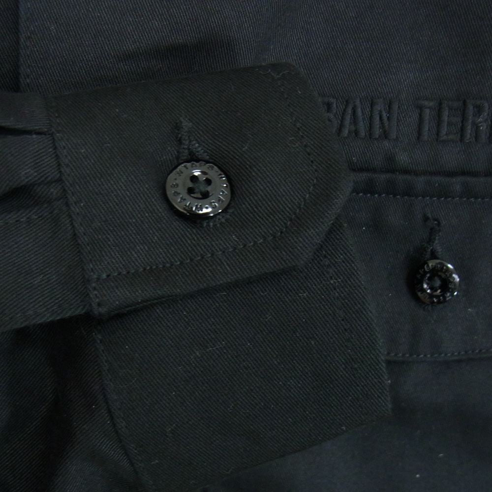 WTAPS ダブルタップス 22SS 221BRDT-SHM02 BUDS LS COTTON TWILL コットン ツイル ユーティリティ ミリタリー 長袖 シャツ ブラック系 02【中古】