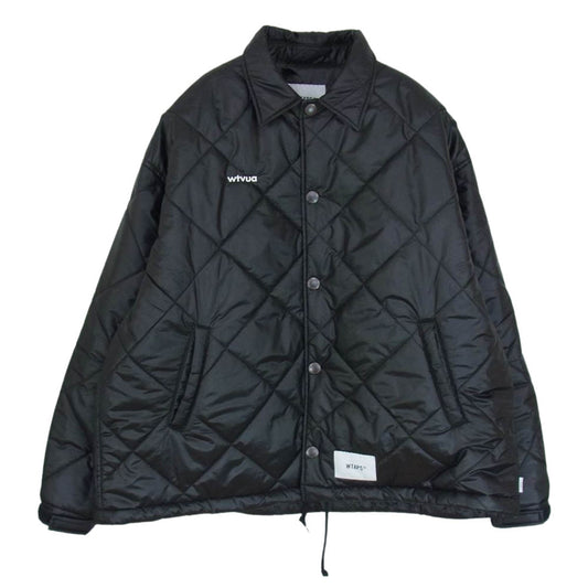WTAPS ダブルタップス 22AW 222TQDT-JKM05 CHIEF 01 JACKET ダイヤ キルティング コーチ ジャケット ブラック系 02【中古】