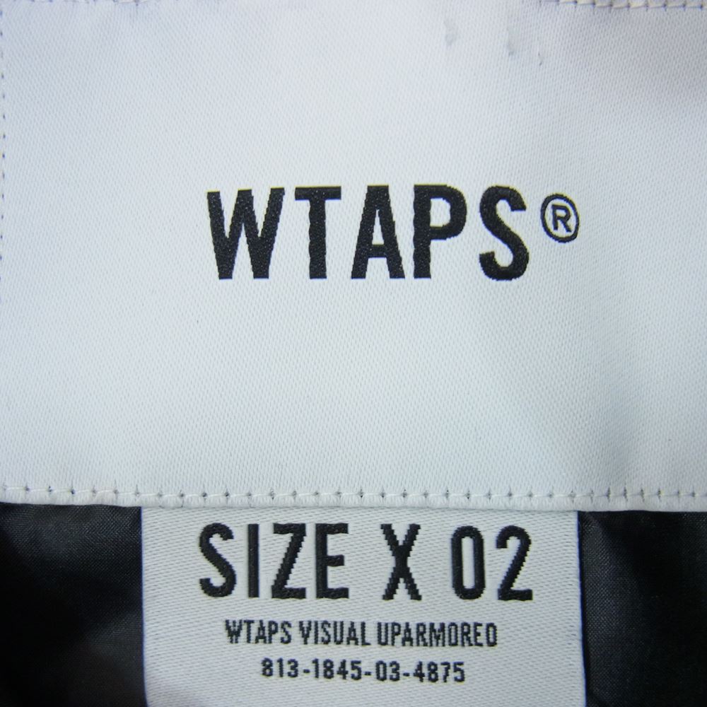 WTAPS ダブルタップス 22AW 222TQDT-JKM05 CHIEF 01 JACKET ダイヤ キルティング コーチ ジャケット ブラック系 02【中古】