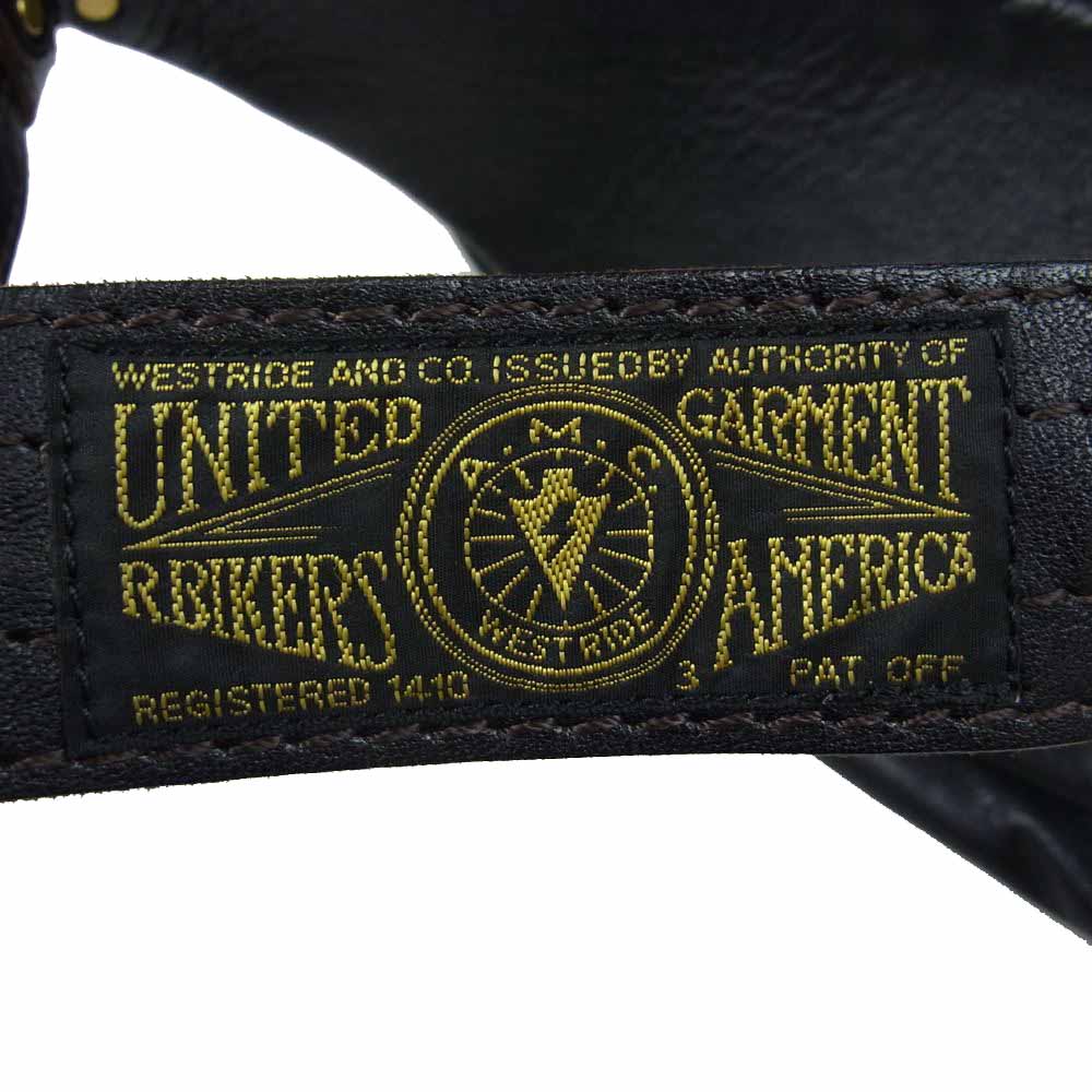 ウエストライド ライディング ホースハイド レザー ショルダーバック ブラック系【中古】
