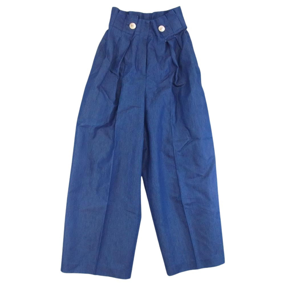 セルフォード 22ss CWFP222012 デニム メタル釦ワイドパンツ インディゴブルー系 36【中古】