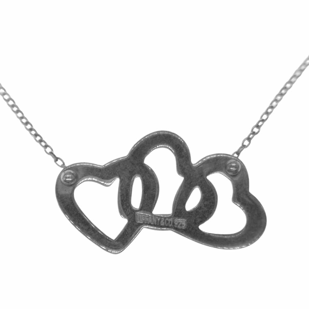TIFFANY&Co. ティファニー トリプル ハート ネックレス シルバー系【中古】